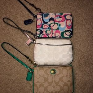 Coach wristlets